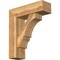 Ekena Millwork Balboa Block Rough Sawn Bracket w/ Offset Brace, Western Red Cedar, 8"W x 26"D x 30"H BKT0806X26X30BOA05RWR - alternate 1